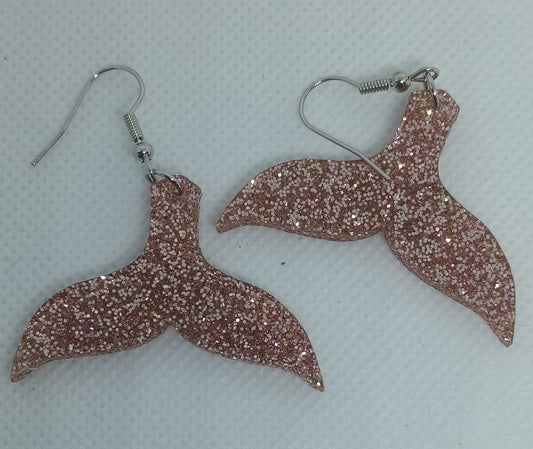 Acrylic mermaid tail earrings