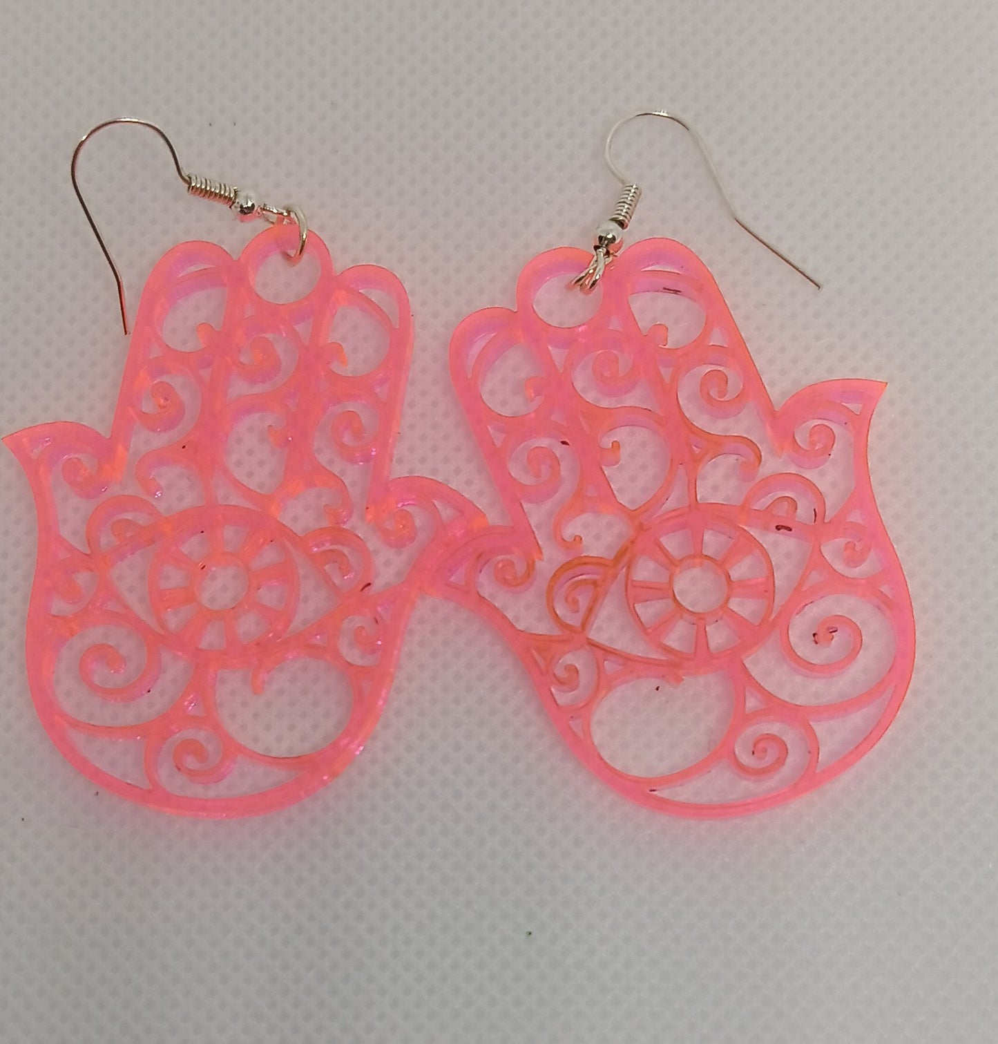 Acrylic Hamsa Earrings