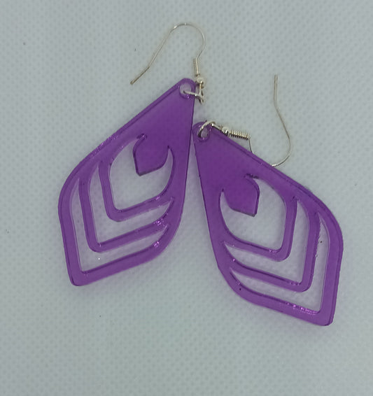 Handmade acrylic earrings.